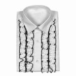Ruffled Tuxedo Shirt Men Model